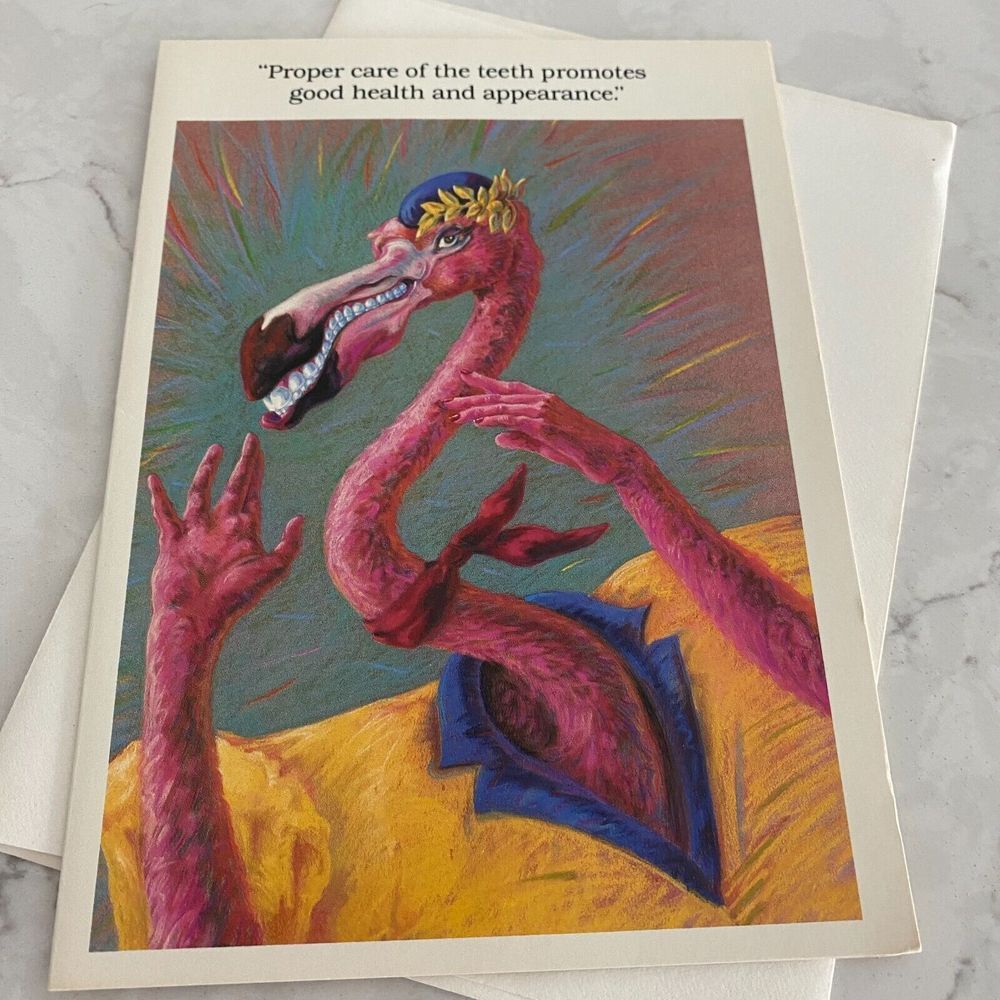 Carolyn‎ Bean Honkers Healthy Teeth Care Advice Folded Blank Greeting Card